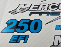 Mercury 250HP Pro XB Limited Edition Outboard Decal Kit BLUE Mercury 250HP Pro XB Limited Edition Outboard Decal Kit BLUE
